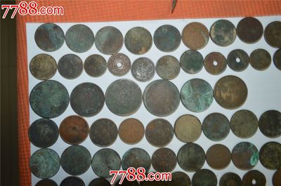 69個(gè)老銅元430,銅元/機(jī)制銅幣,大清銅幣,清朝,山西,成套銷售